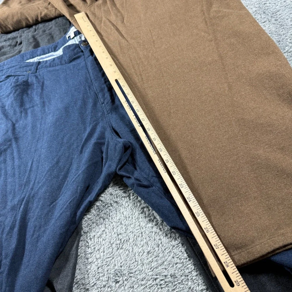 Lot of 3 Peter Millar Crown Mountainside Flannel 5 Pocket Pants Mens 48Rx28